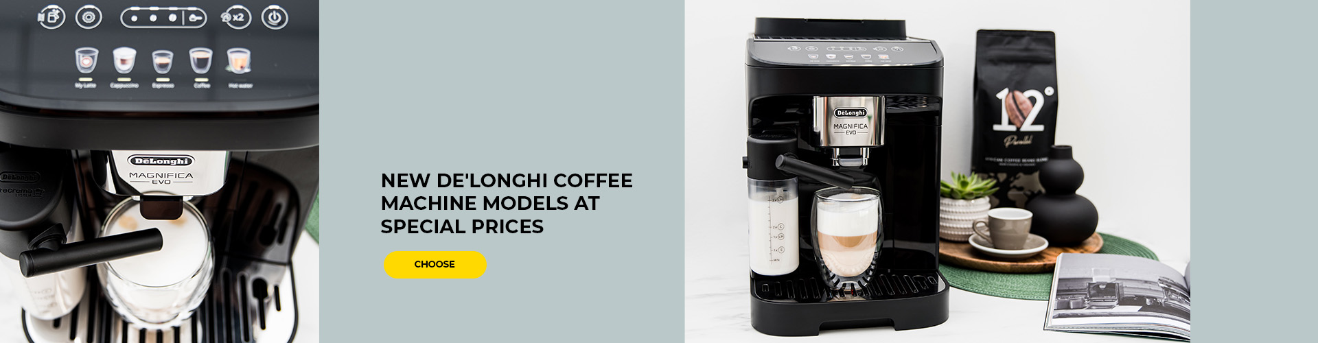 New De'Longhi coffee machine models at special prices