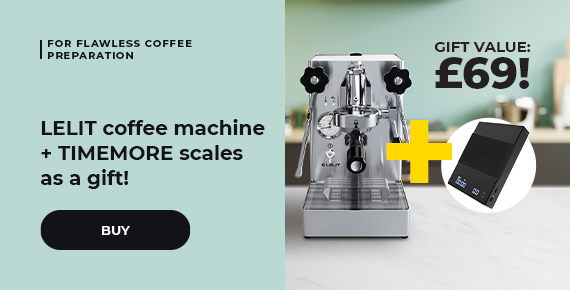 LELIT coffee machine + TIMEMORE scales as a gift!