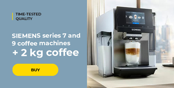 SIEMENS series 7 and 9 coffee machines + 2 kg of coffee