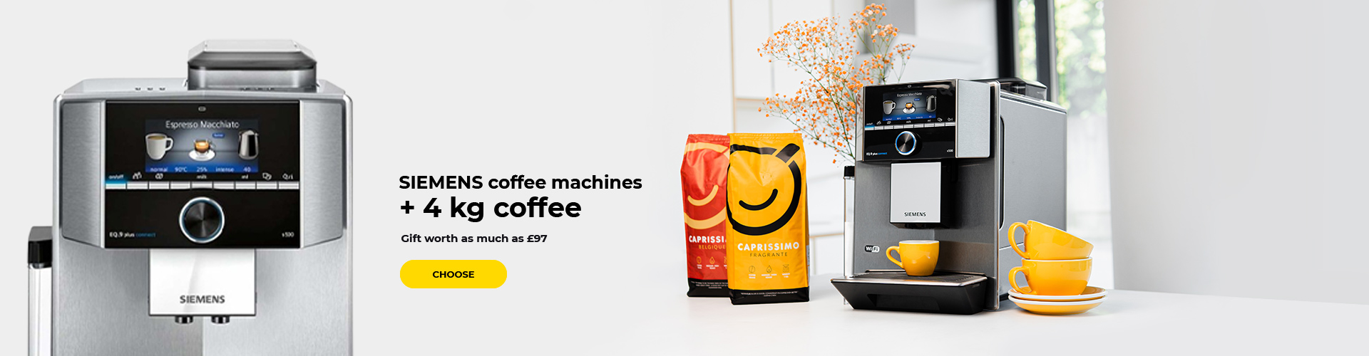 SIEMENS coffee machines + 4 kg of coffee