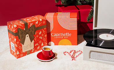 40% OFF CAPRISETTE coffee sets in a Christmas gift box