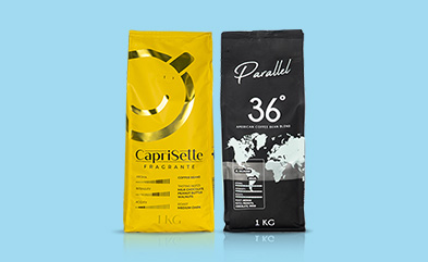 CAPRISETTE & PARALLEL 1 kg coffee 1 kg - 30% OFF 2 kg and more - 50% OFF