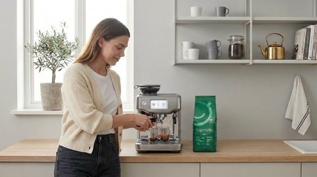 Brewing espresso with smart espresso machine