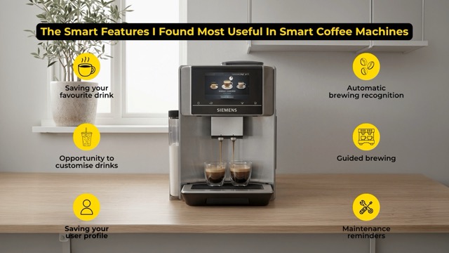 most useful features in smart coffee machines