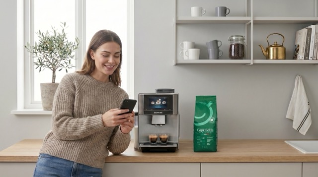 app controlled bean-to-cup coffee machine