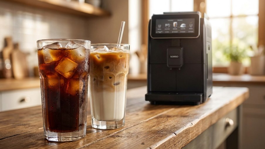 Sorso coffee machine with iced coffee function