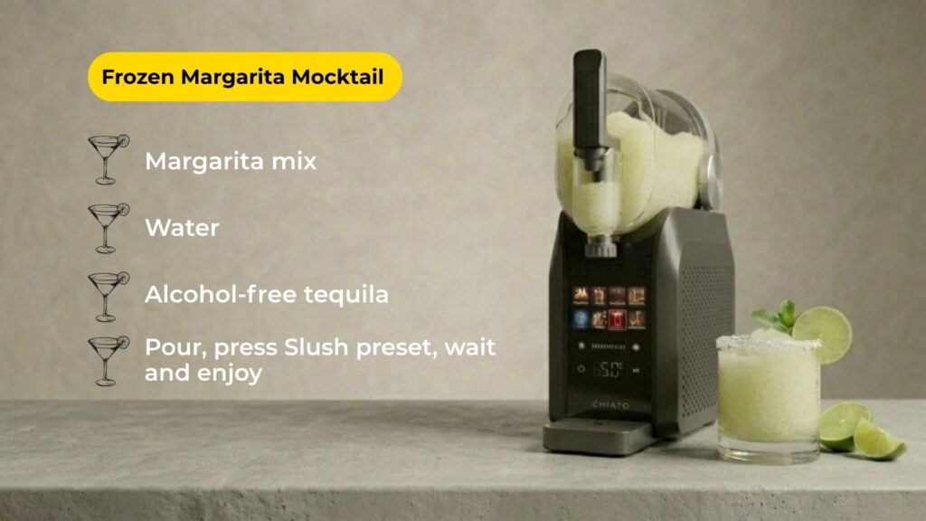 Frozen Margarita Mocktail with a Slushie Maker
